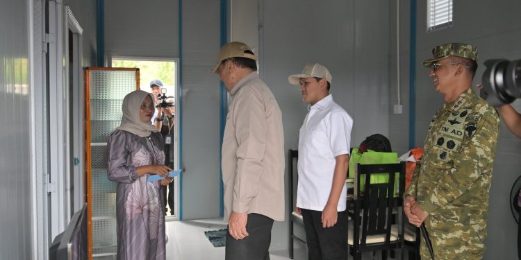 Wagub Aceh Bersama Menko Polkam Resmikan Hunian Tetap Korban Bencana di Aceh Utara