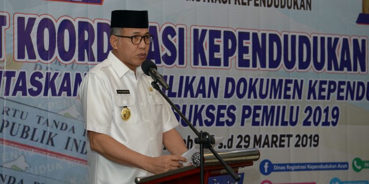 Plt Gubernur : Data Kependudukan Kunci Sukses Pemilu 2019