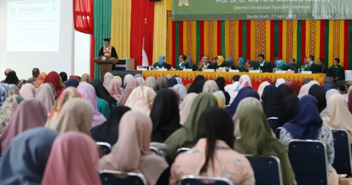 Menteri Kesehatan Orasi Ilmiah di Dies Natalis FK Unsyiah Ke-37