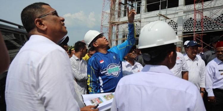 Pembangunan Gedung mtq Pidie Masih 55 persen.