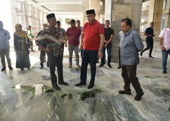 Plt Gubernur Tinjau Pembangunan Masjid Giok