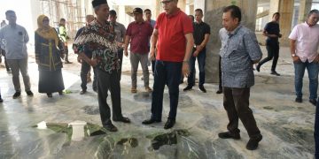 Plt Gubernur Tinjau Pembangunan Masjid Giok