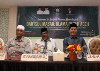 Buka Forum Bahtsul Masail Ulama Dayah, Usamah : Mekanisme Menentramkan Persoalan Ummat