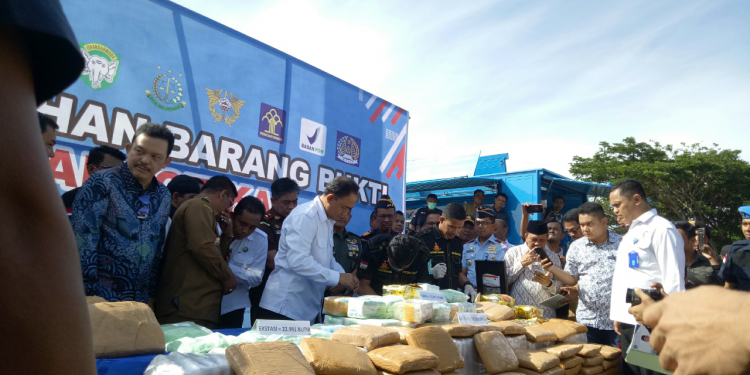 BNN Musnahkan 52 Kg Sabu, 22 Ribu Butir Ektasi dan 300 Kg Ganja di Banda Aceh