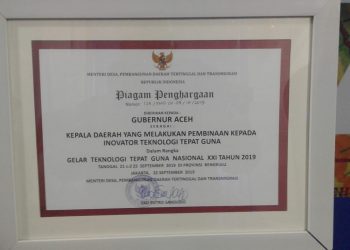 Aceh Juara Harapan I Inovasi TTG Nasional di Bengkulu