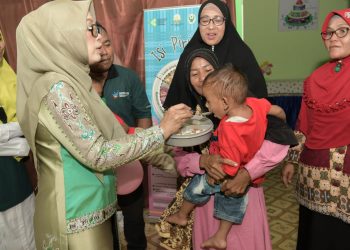 Dyah Erti Idawati Resmikan Rumoh Gizi Gampong di Nisam