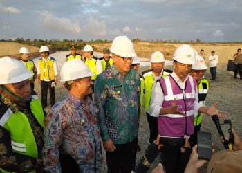 Presiden Jokowi Tinjau Pembangunan Tol Sibanceh