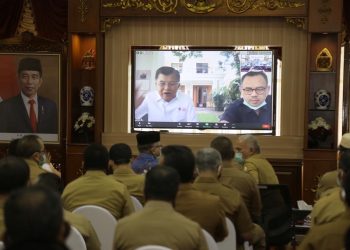 Disaksikan Jusuf Kalla, Plt Gubernur Aceh Luncurkan Gerakan Donor Darah ASN