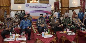 Plt Gubernur Aceh Bersama Forkopimda Ikuti Peringatan HANI Secara Daring