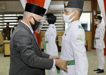 Sekda Kukuhkan Paskibra Aceh 2020