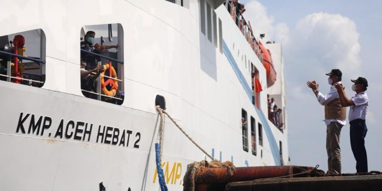 Gubernur Lepas Pelayaran Perdana KMP Aceh Hebat 2 Rute Ulee Lheue – Sabang