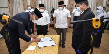 Gubernur Lantik 15 Pejabat Tinggi Pratama di lingkungan Pemerintah Aceh