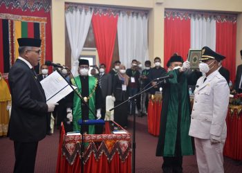 Gubernur Nova Lantik Dailami Sebagai Wakil Bupati Bener Meriah Sisa Jabatan 2017-2022