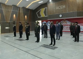 Forkopimda Aceh Ikuti Peringatan HUT Ke-75 Bhayangkara