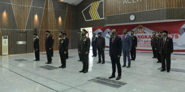 Forkopimda Aceh Ikuti Peringatan HUT Ke-75 Bhayangkara