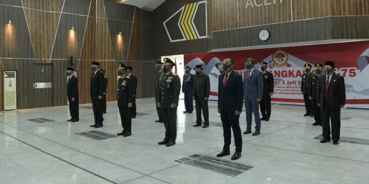 Forkopimda Aceh Ikuti Peringatan HUT Ke-75 Bhayangkara