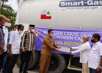 Pemerintah Aceh Terima 20 Ton Bantuan Oksigen Cair Dari Kadin Indonesia