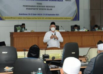 Silaturahmi dengan Ulama di MPU, Sekda Paparkan Bahaya Covid-19