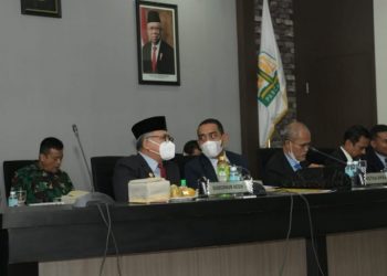 DPRA dan Gubernur Tandatangani Persetujuan Raqan APBA 2022 Disahkan Menjadi Qanun