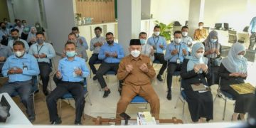 Gelar Zikir di BPRS Mustaqim, Sekda Sapa Seluruh Pegawai Kantor Cabang dan Kas