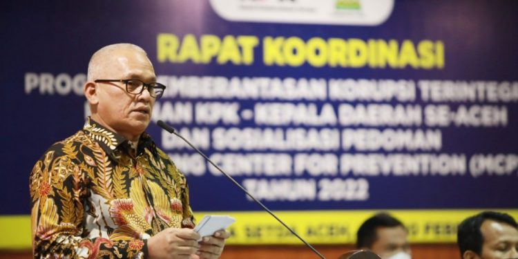 Komit Berantas Korupsi, Pemerintah Daerah se-Aceh Targetkan MCP 2022 Capai 80,1 Persen