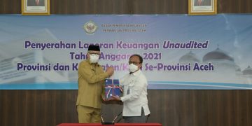 Gubernur Serahkan Laporan Keuangan Pemerintah Aceh Tahun 2021 kepada BPK-RI