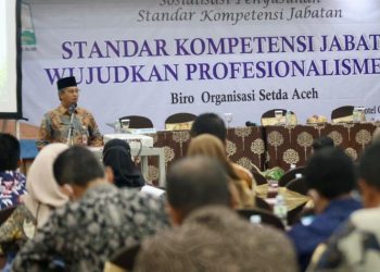 Asisten 3 Sekda Aceh Buka Sosialisasi Standar Kompetensi Jabatan