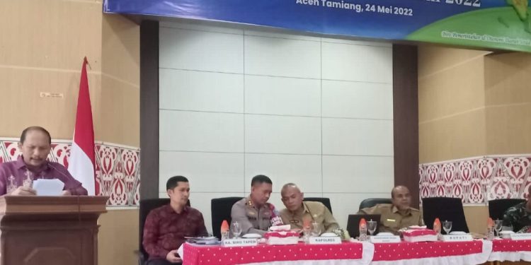 Pemasangan pilar Batas Wilayah Aceh dan Sumut pada Segmen Aceh Tamiang – Langkat.