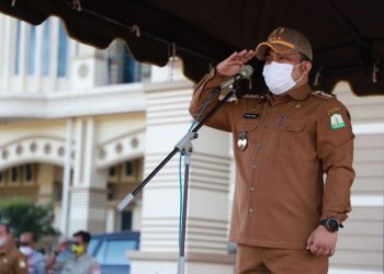 Pj Bupati Aceh Besar Pimpin Apel Perdana