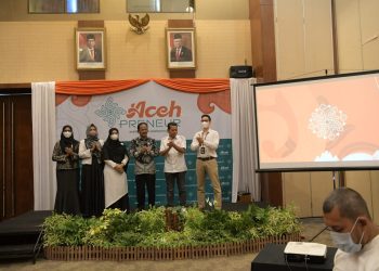 Sahli Gubernur Bidang Perekonomian, Keuangan dan Pembangunan Aceh Launching Web Acehpreuneur