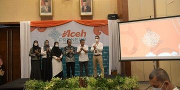 Sahli Gubernur Bidang Perekonomian, Keuangan dan Pembangunan Aceh Launching Web Acehpreuneur
