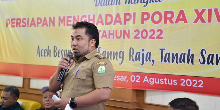 Jelang PORA XIV, Pj Bupati Aceh Besar Rakor dengan Pengurus Cabor
