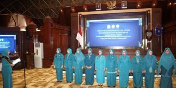 Ayu Marzuki Lantik Pj. Ketua TP-PKK dan Bunda PAUD dari 10 Kabupaten dan Kota