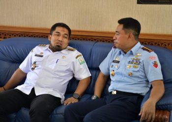 Pj Bupati Aceh Besar Silaturahmi ke Mako Lanud SIM