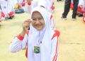 Ria Afriani, ajak Siswi Seluruh Aceh Minum Vitamin Penambah Darah