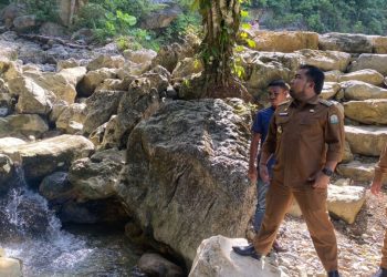 Pj Bupati Tinjau Pembangunan Embung Puedeng dan Drainase Blang Bate Beukah di Lhoong