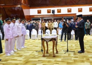 Lantik 4 Pj Bupati, Pj Gubernur Aceh Ingatkan Tingginya Inflasi dan Stunting