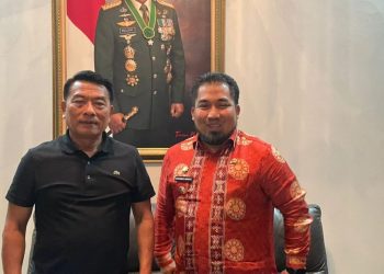 Pj Bupati Aceh Besar Bersilaturrahmi ke Kediaman Jenderal (Purn) Moeldoko