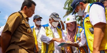 Pj Gubernur Aceh Bersama Menteri PUPR Tinjau Lokasi Terdampak Banjir di Aceh Utara