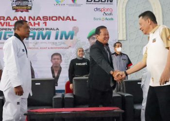 Pj Gubernur Hadiri Pembukaan Kejurnas Taekwondo Piala Pangdam IM