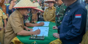 Disaksikan Wamentan, Disnak Aceh dan Korem 012/TU Tandatangani Kerjasama Ketahanan Pangan dan Pengendalian Inflasi