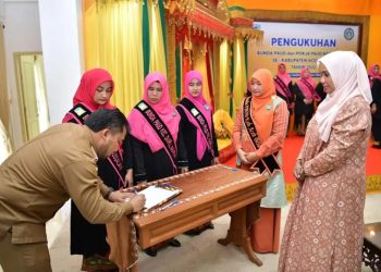 Pj Bunda PAUD Aceh Besar Kukuhkan Bunda PAUD Kecamatan