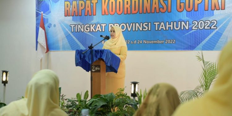 Mellani Buka Rakorda GOPTKI Se Aceh Tahun 2022