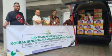 Pj Gubernur Kirim Bantuan Masa Panik untuk Warga Aceh Korban Gempa di Cianjur