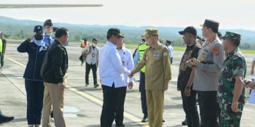 Pj Gubernur Sambut Kedatangan Menkopolhukam dan Mendagri