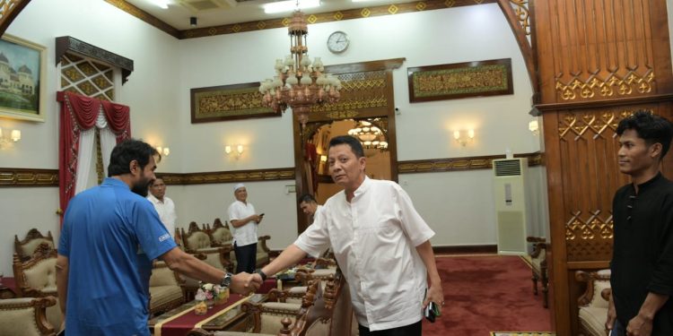 Jelang Pembukaan PORA Pidie, Pj Gubernur Terima Kunjungan Pengurus KONI Aceh