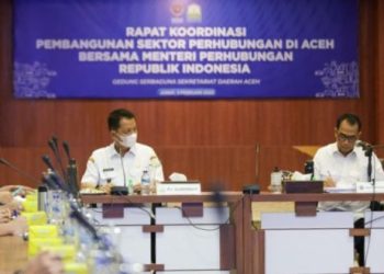 Pemerintah Aceh Gelar Rakor Perhubungan Bersama Menhub