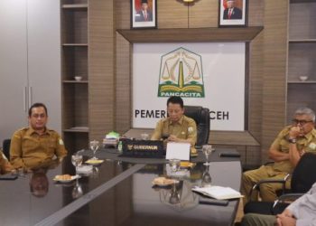 Pj Gubernur Aceh Ikuti Rakor Pemberhentian PPKM Bersama Menko Marves dan Menkes