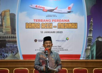 Pemerintah Aceh Lepas Keberangkatan Jamaah Umrah Aceh, Langsung dari Bandara SIM