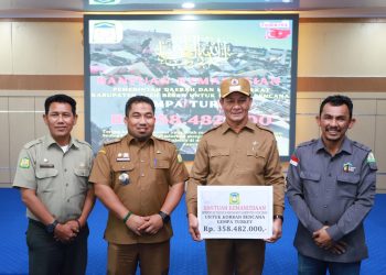Pj Bupati Muhammad Iswanto Serahkan Donasi Rp 358,4 Juta Untuk Korban Gempa Turki-Suriah